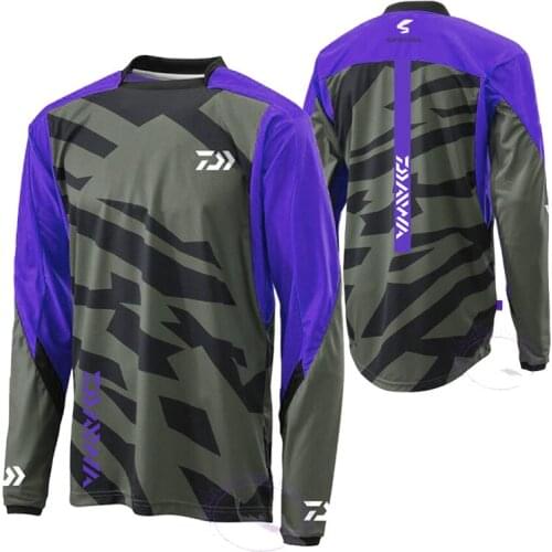 Daiwa Cycling Fishing Jerseys Anti-mosquito Fishing Clothing Long Sleeve Anti-UV Autumn Shirt Quick Dry Fishing Sportswear