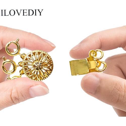 For Necklace Bracelet Connecting Clasp Buckle Buckle Multi Layered Buckles Electroplating Jewelry Bracelet Connectors