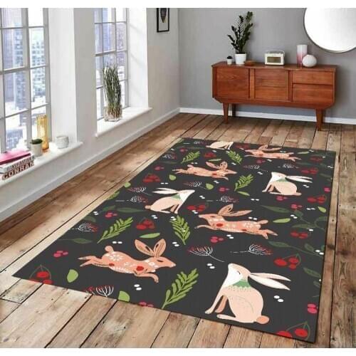 Scandinavian Figures 1 Patterned Carpet ,Non Slip Floor Carpet,Teens Carpet,Turkish Rug