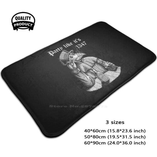 Party Like ItS 1347 - Vintage Chill Plague Soft Foot Pad Room Goods Rug Carpet Vintage Plague Black Death Plague Party Like