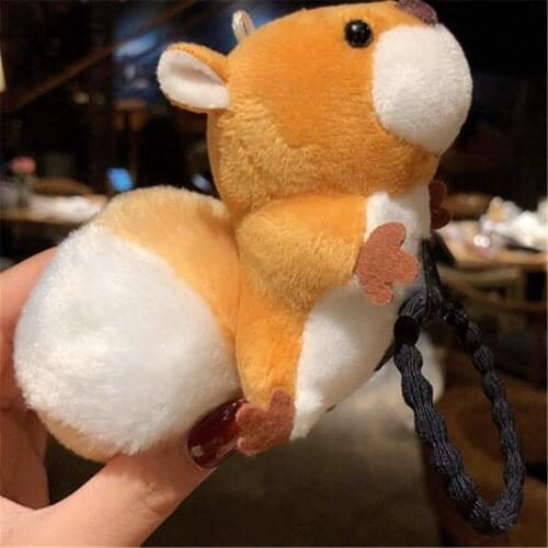 8-9CM Squirrel Doll , Children Girls Hair Accessories Plush Toy