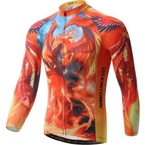 Xintown Long Sleeve Mens Cycling Jersey Mountain Bike Jersey Cycling Clothing ropa invierno ciclismo Bicycle Clothing Bike Wear