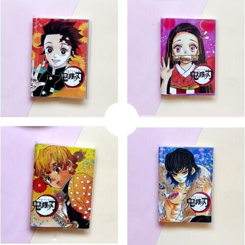 New Anime Demon Slayer Kimetsu No Yaiba Notebook:Tanjirou Nezuko Agatsuma Zenitsu Office Supplies originality Notepad diary Gift