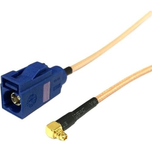New MMCX Male Plug Right Angle Connector Switch FAKRA Connector RG316 Wholesale Fast Ship 15CM 6" Adapter