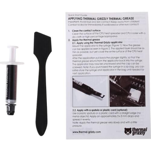 New Thermal Grizzly Kryonaut 1g for CPU AMD Intel Processor Heatsink Fan Compound Cooling Thermal Paste Cooler Thermal Grease