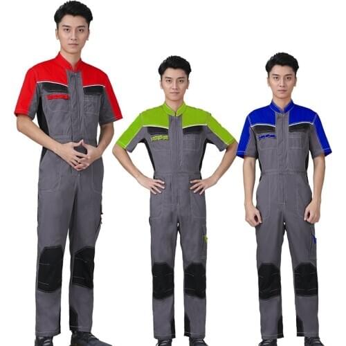 Factory work clothing for men Summer Working Overalls Work Wear uniforms Fashion Tooling Coveralls Worker Repairman Jumpsuits