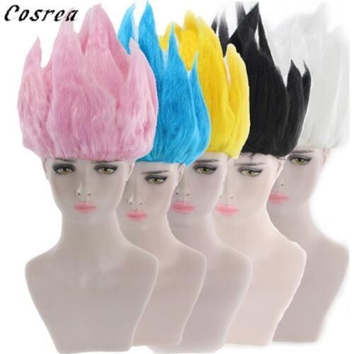 Anime Z Costume Props Zamasu Wigs Z Super Son Goku Cosplay Wigs Hair for Mens Women Halloween Cos Wigs
