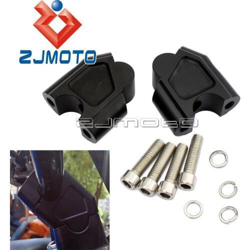 Motorcyle 7/8" Handlebar Risers 35mm Rise Bar Clamp Adapter For Suzuki GSF1250S 07-2016 GW250 S/F 2013-2017 SV650 SV1000 DL25