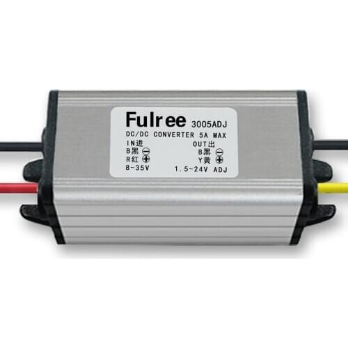 DC 8-35V to 1.5V-24V 5A Buck Step Down Voltage Regulator 12V to 5V Car Power