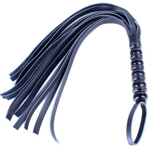 Real Leather Gourd Handle Sexy Whip Adult Games Cosplay Sex Slave Fetish Bdsm Sex Game Flogger Flirting Sex Toys for Couples