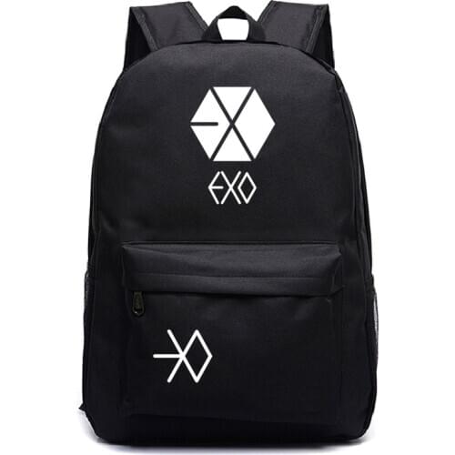 EXO Bags Teens Daily Backpack New Arrival Surprise Gift Mochila Star Laptop Bags Travel Students School Bag For Galaxy Backpacks