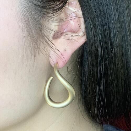Fancyin Vintage Metal Hoop Earring for women Creative Geometric statement Punk earring Hanging fashion jewelry trendy