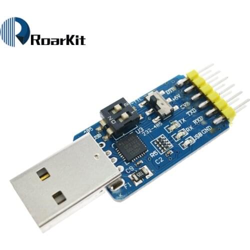 Six multifunction serial module 6 in 1 CP2102 usb turn TTL 485 232 Huzhuan 3.3V / 5V compatible