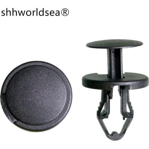 Shhworldsea 100PCS auto fasteners Front and rear mudguards, air deflector, front bumper buckle for ford