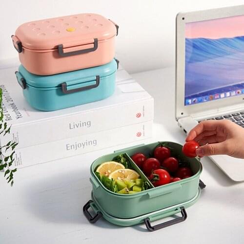 Lunch Box For Kids Microwave Plastic Food Container With Compartment Tableware Leak-Proof Bento Box Food Box b