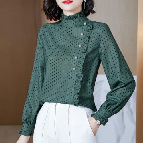 Yunyiwa Polka Dot Blouses