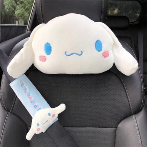 Japanese Anime Cartoon Headrest Neck Safety Cushion Chair Neck Support Headrest Seat Belt Cover Car Decoration Xmas Gifts