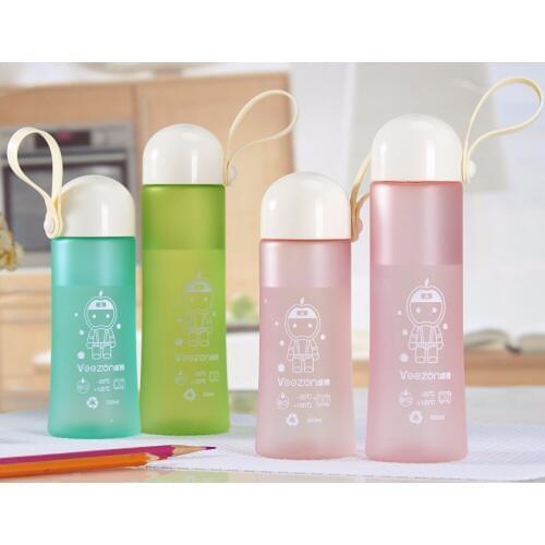 1PC 350ML New PC plastic water kettle creative candy colored sports water bottle JA 0013