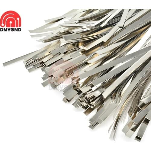25/82/100mm Nickel Plated Steel Strip Nickel Plate Strap Strip Sheets for 18650 Battery Spot Welding Machine Welder Spot Welder