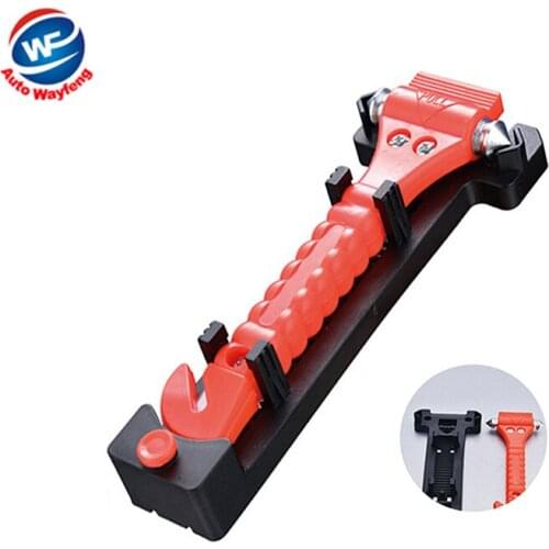 Car Auto Emergency Safety Hammer Belt Window Breaker Cutter Bus Escape Tool Kit Car styling Emergency Hammer