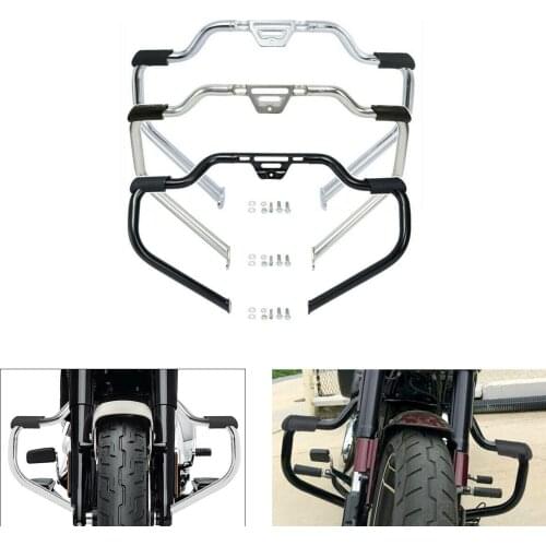 Motorcycle Mustache Engine Crash Guard Bar For Harley Sport Glide Fat Boy Deluxe Heritage Classic Low Rider 2018-2021 2020 2019