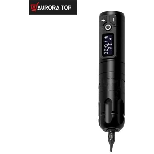 Ambition Soldier Wireless Tattoo Pen Machine Battery with Portable Power Brushless Motor Digital LED Display For Body Art