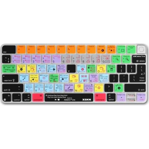XSKN Ableton Live 11 Suite Keyboard Cover for 2021 New Apple iMac 24 inch Magic Keyboard A2449 With Touch ID,A2450 With Lock Key