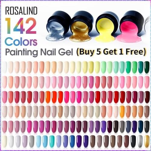 142 Colors Painting Gel Varnish 5ML Gel Nail Polish Set for Manicure DIY Top Base Coat Design of Nail Art Primer