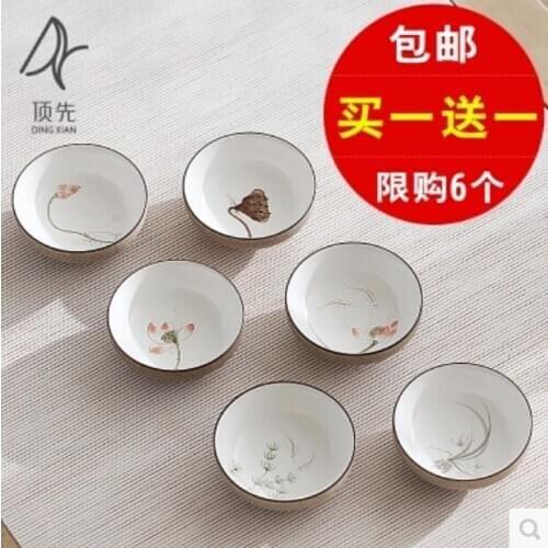 Jingdezhen hand-painted ceramic cu ps Dingzao ceramsite Ming Cu p Kung Fu cu ps thick single cu p