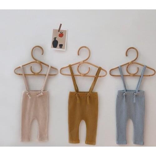 Baby Leggings Newborn Boy Girl Overalls Toddler Girl Cotton Solid Strap Pants Spring Autumn Summer Baby Boys Girls Pants 0M-2Y