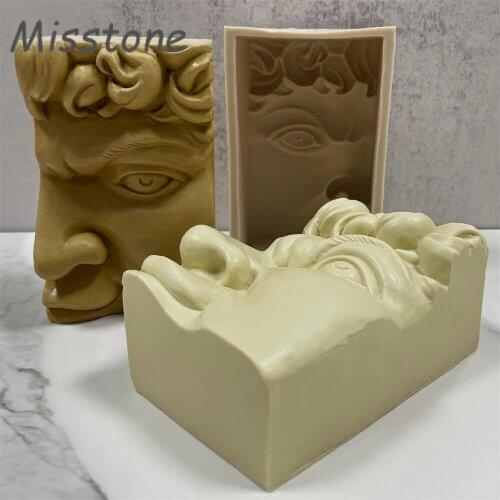 Soap Mould Tool 3D Stereo Human Facial Organ Half Face ShapeFor School Art Class Teaching Silicone Candle Mold