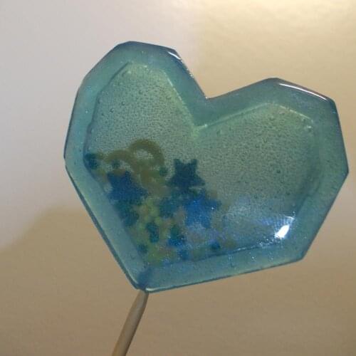 Heart Shape Mold Non-stick Food-grade Diamond Love Heart Candy Cake Lollipop Silicone Molds for Baking Kitchen Tools
