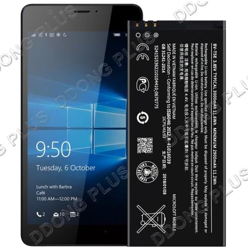 BV-T5E Battery For Nokia Lumia 950 RM-1104 RM-1105 RM-1106 Battery Replacement Repair Part