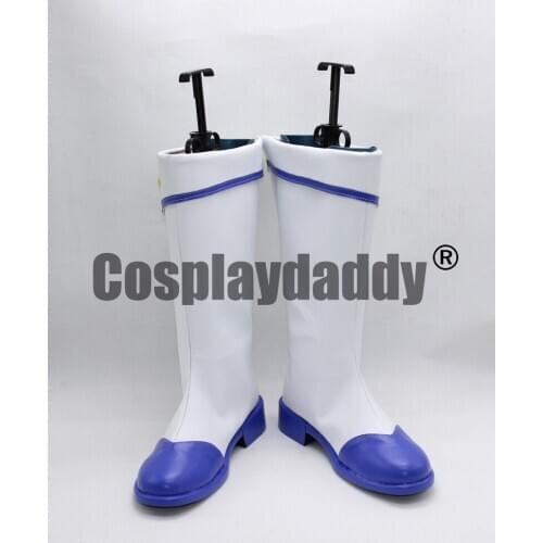 Lovelive Sunshine Jumping Heart Watanabe You Girl White Cosplay Shoes Boots X002