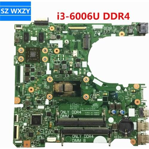 For Dell 3567 3467 Series Laptop Motherboard CN-0XT2G4 0XT2G4 XT2G4 With i3-6006U DDR4 100% Tested Fast Ship