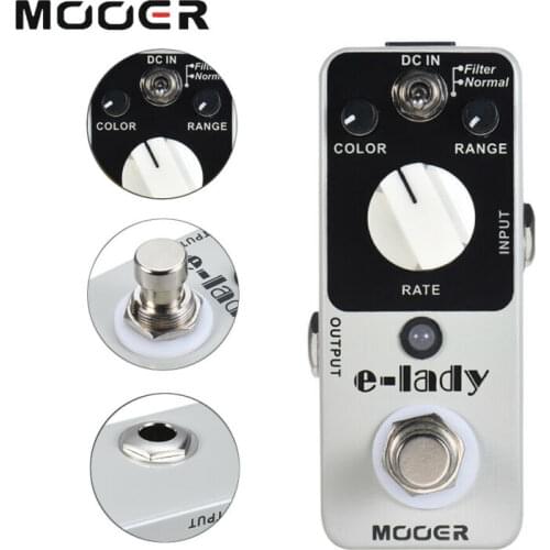 Mooer Mfl2 E-Lady Effect for Guitar Pedal Flanger Electric Bass Guitar Parts Effector Classic Analog Flanger W Filter Oscillator