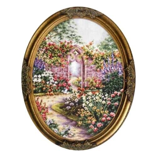 14/22/25ct Counted Cross Stitch Kit The Secret Garden Door Flower Yard Field dome 120422
