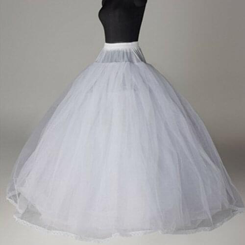 Petticoat Skirt Crinoline Hoopless Underskirt for Bridal Wedding Dress 2023