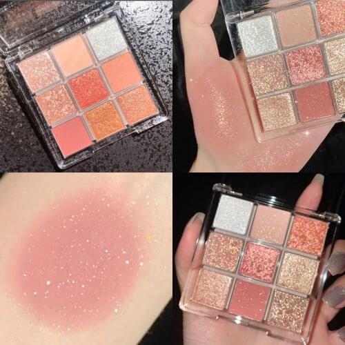 New Miss lara Fashion Eyeshadow Palette 9 Color Matte Eyeshadow Palette Glitter Eye Shadow Makeup Nude Beauty Make up Cosmetics