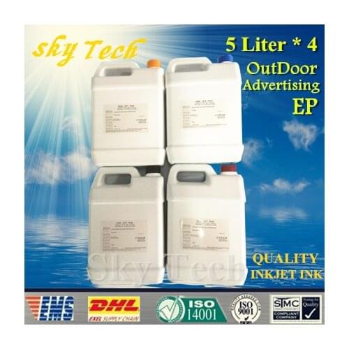 20KG Pigment Eco Solvent Ink suit for Epson Dx4 Dx5 Dx7 printer , Outdoor Advertising Ink For banners canvas Car stickers etc