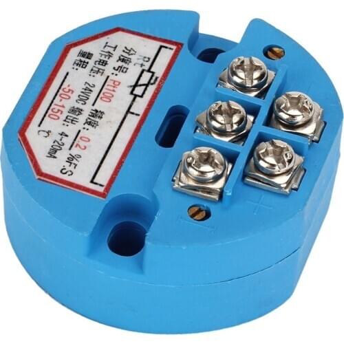 Plastic PT100 Temperature Sensor Transmitter -50-150 Celsius Output 4-20mA 24VDC