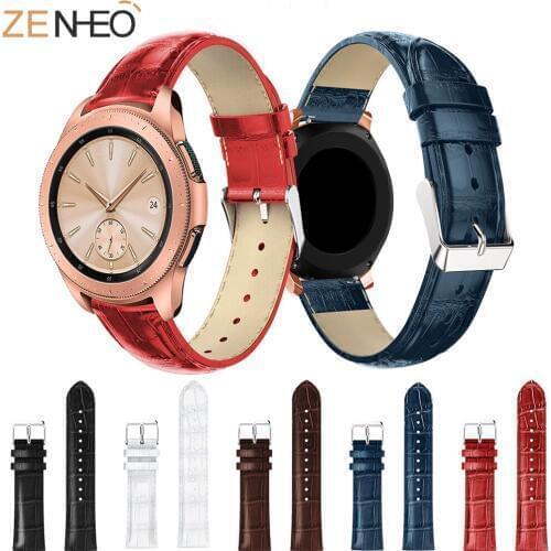 New fashion for samsung galaxy watch 42mm smart watch band wrist strap crocodile belt strap 20mm replacement watch bands