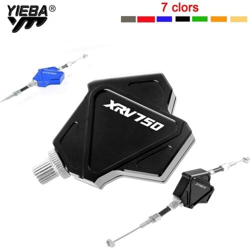 For Honda XRV750 Africa Twin With Logo Motorcycle Accessories CNC Aluminum Stunt Clutch Levers Easy Pull Cable System Motocross