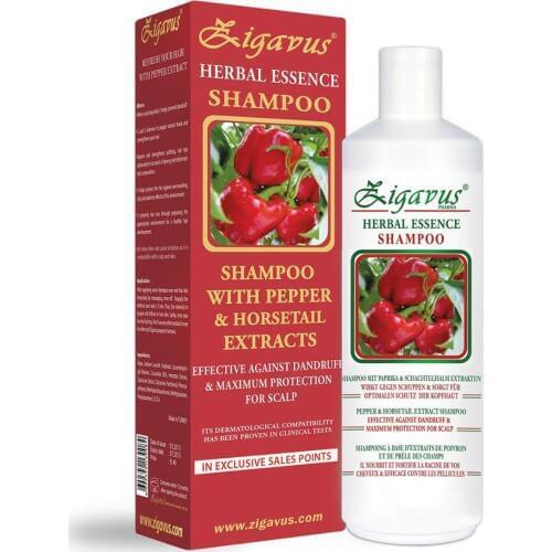 Zigavus Anti-Dandruff Shampoo with Pepper Extract 450ml Treatment Shampoo Unisex Moisturizing Oil-control Nourishing