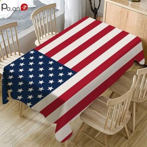National Flag Tablecloths Linen Cotton Square Tablecloth tablerunner Banquets National Holidays Special Events Home Decor 2021