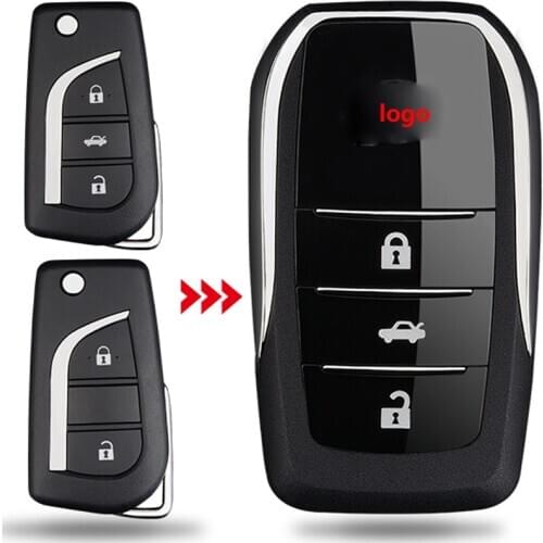 Car Replacement Remote Key Shell Car Modified Key Case for Toyota Corolla Camry RAV4 Highlander Prado Auris Yaris Avalon Venza