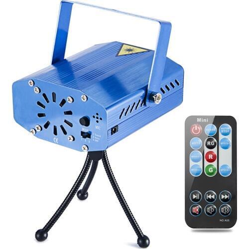 LED Laser Projector stage light Red Green Disco KTV Party strobe Flash indoor laser lamp for Christmas dance floor light show