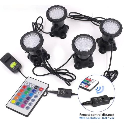 LED Underwater Lights Waterproof Lamp RGB 36leds Underwater Spot Light for Swimming Pool Fountains Pond Water Garden Aquarium