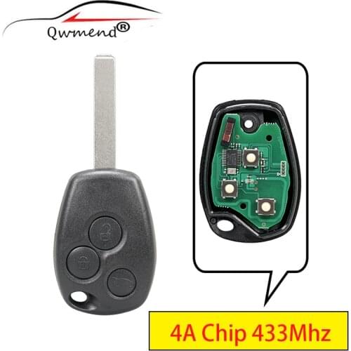 VA2 Blade Remote Car Key for Renault Trafic Twingo Symbol Dacia Duster Logan Sandero 2012 2013 2014 2015 2016 4A Chip 433Mhz