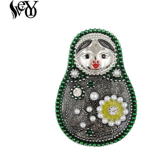 VEYO Brand Girls Brooches for Women Hijab Pin Up Clips Scarf Hats Shoulder Corsages